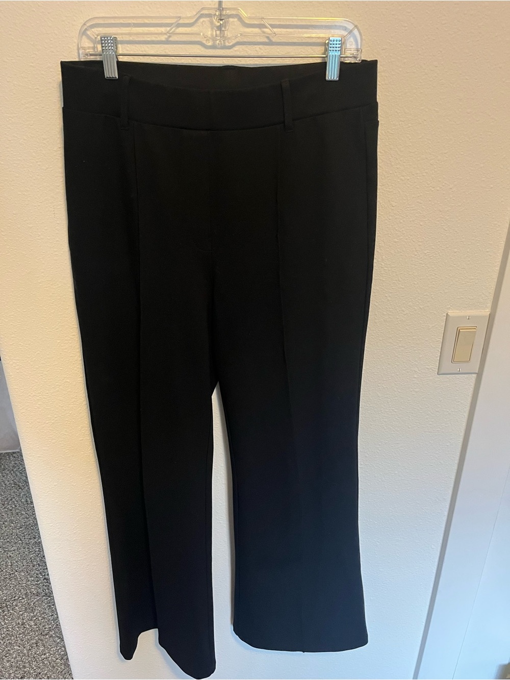 Quince Black Wide-Leg Dress Pants